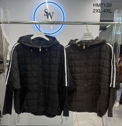 Жіноча куртка холлофайбер м.HM7120 (р:2XL-4XL) 2 кольора в упаковці 3 штуки №764665