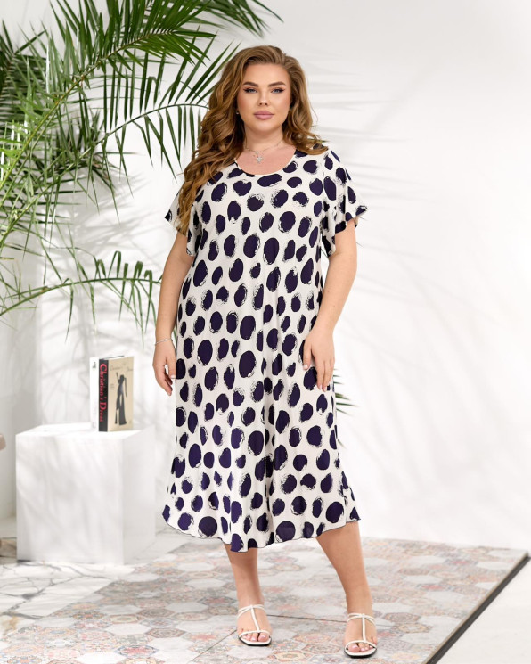 Сукня жіноча штапель (р:3XL-6XL) в упаковці 4 штуки №761932 - Coolme WE3111