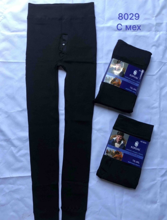 Лосини жіночі, трикотаж, хутро, м.8029 (р. 7XL-9XL ), в упаковці 12 штук №336774 - Chiny 2598