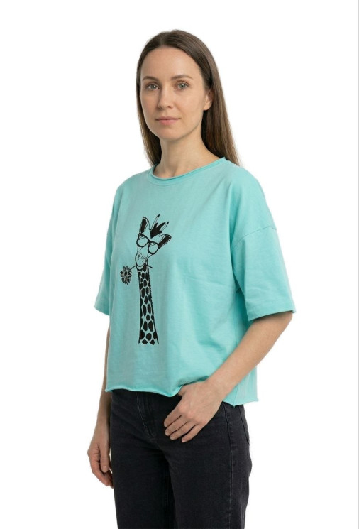 Футболка жіноча, котон, м.7192 (р. 44-50), мікс кольорів, в упаковці 3 штуки №342083 - 