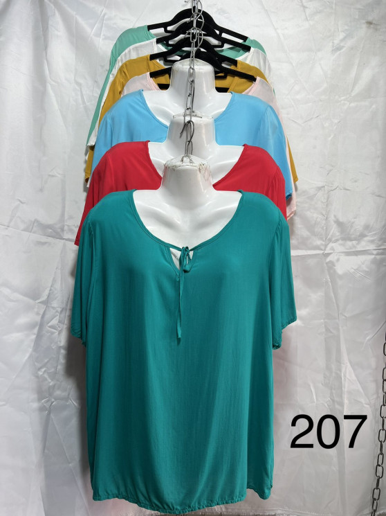 Футболка жіноча "207" (р: 50-56) мікс кольорів, в упаковці 4 шт. №366973 - Topmix SE624
