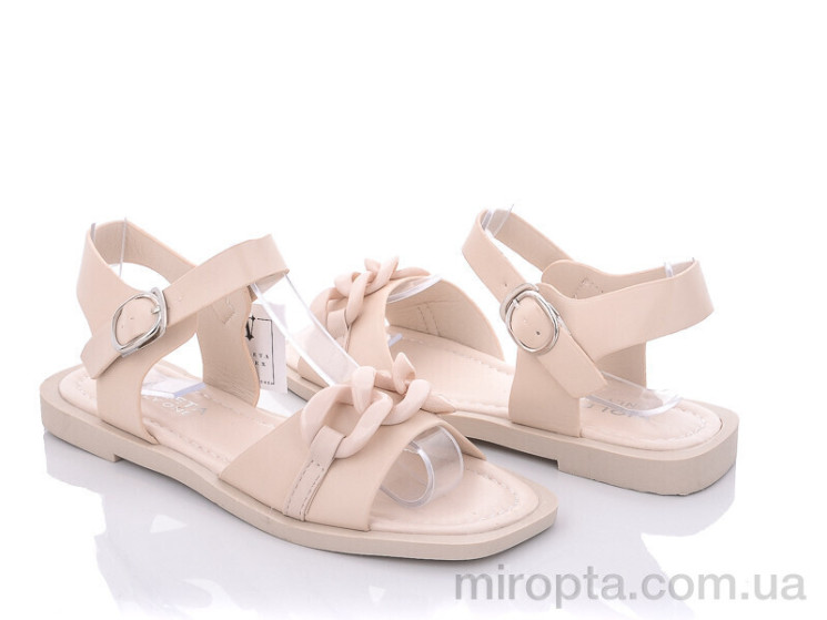 Босоніжки 197-125 beige р: 36-41, в упаковці: 8 пар, купити тільки гуртом - 758444