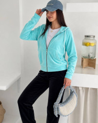 Костюм жіночий велюровий з зіп-худі, велюр м. 409В (р. S, M, L, XL) №415932