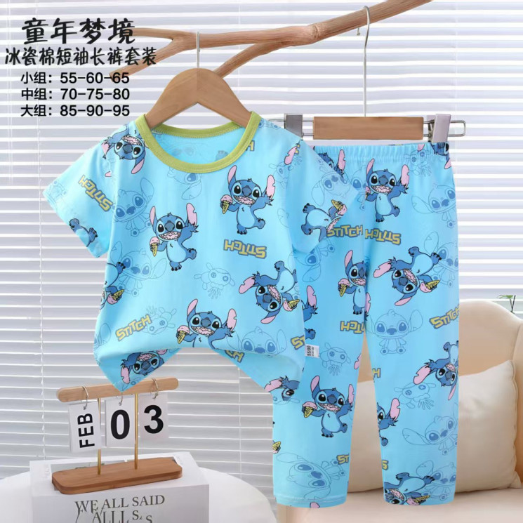 Піжама дитяча "Stitch" бавовна (р: 120,125,130см) в упаковці 3 шт. №381327 - Evans SE 761