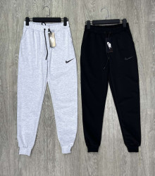 Спортивні штани дитячі Nike, двохнитка, пеньє "246-2" (р: 9-13 років) 2 кольори, в упаковці 5 шт. №359279