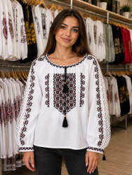 Вишиванка жіноча, льон (розміри: S,M,L ), в упаковці 3 штуки №348381