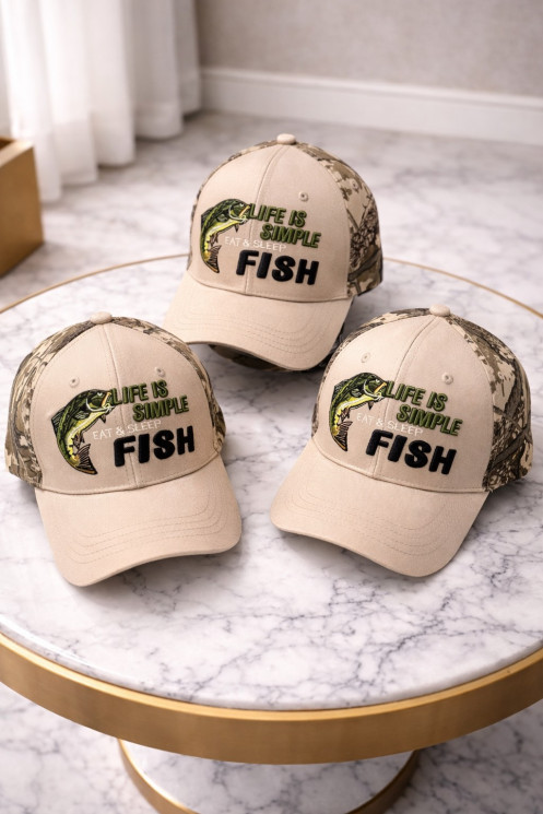 Бейсболка чоловіча FISH, котон (Розмір: 56-58), в упаковці 5 штук №345457 - Great