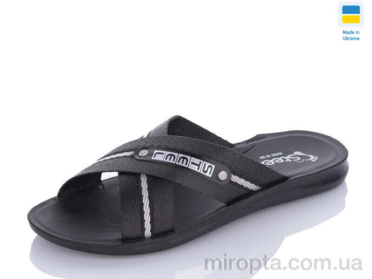 Шльопанці TRK STL1 new black р: 41-46, в упаковці: 6 пар, купити тільки гуртом - 1079207