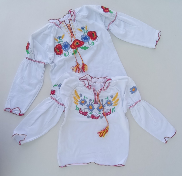 Вишиванка дитяча, фулікра (р. 30-40), мікс кольорів, в упаковці 6 шт. №332196 - 