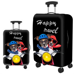 Чохол на валізу Happy Travel  м.25-20 (розмір M) Колір: Чорний №753275