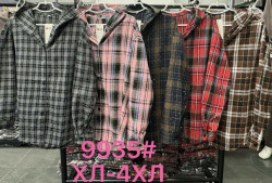 Сорочка жіноча, котон, м. 9935 (Розмір: XL-4XL ), 5 кольорів, в упаковці 4 штуки №347531