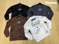 Світшот чоловічий, двохнитка (р: L,XL,2XL,3XL,4XL) 4 кольори, в упаковці 5 шт. №388403