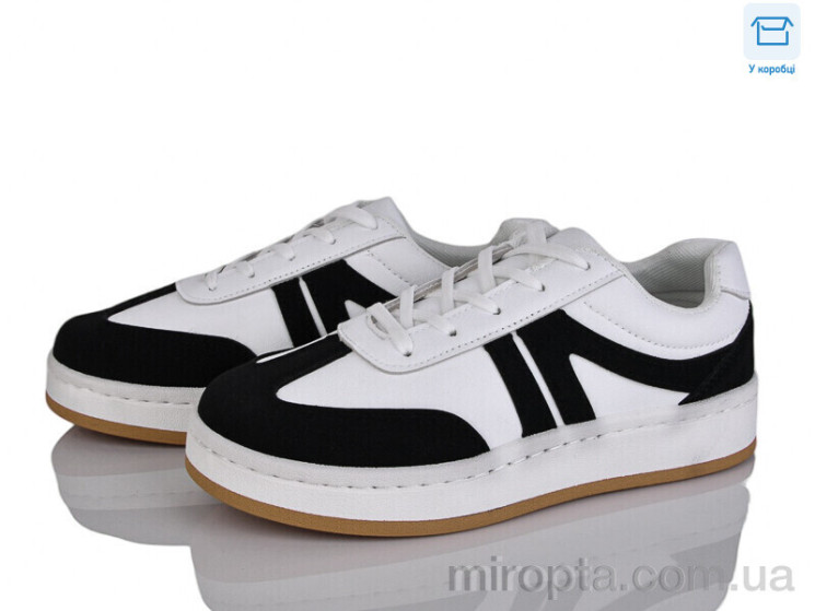 Кросівки 2025-3-2 black-white р: 36-41, в упаковці: 8 пар, купити тільки гуртом - 1084408
