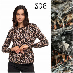 Кофта жіноча "308" (р: 48-56) мікс кольорів, в упаковці 6 шт. №375508