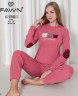 Домашній костюм жіночий, інтерлок, м.3105 (р. М-XL ), 3 кольори, в упаковці 3 штуки №333574 - 