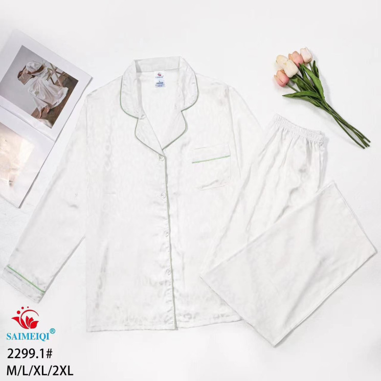 Піжама жіноча, шовк, м.2299.1 (р. М-2XL), в упаковці 4 шт. №313703 - Ekaterina