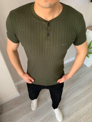Футболка No Brand р M-2XL Чоловіча S2884 khaki