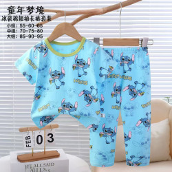 Піжама дитяча "Stitch" бавовна (р: 150,155,160см) в упаковці 3 шт. №381328