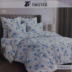 Комплект постільної білизни, бязь, м.Сакура (р: полуторний) №337626