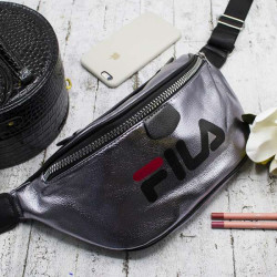 Сумка на пояс (Бананка) "FILA" Сіра м.2056  (р. 35х18 см) в упаковці 12 штук №754020
