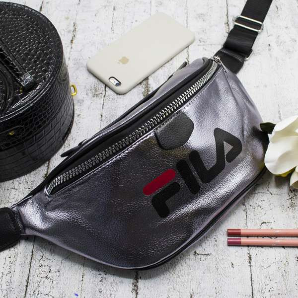 Сумка на пояс (Бананка) "FILA" Сіра м.2056  (р. 35х18 см) в упаковці 12 штук №754020 - Amsterdam HR277