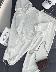 Костюм жіночий на блискавці, двонитка м. 776 (р. S-М, L-XL) меланж №413496