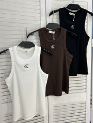 Майка жіноча "2292" рубчик (р: one size) 3 кольори, в упаковці 5 шт. №385983