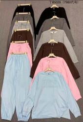 Костюм жіночий, трикотаж, м.Т85029 (р. M-XL ), 6 кольорів, в упаковці 3 штуки №346738