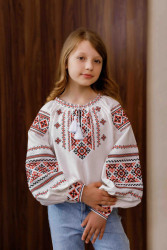 Вишиванка дитяча, льон (розміри: 104-146), в упаковці 8 штук №342753