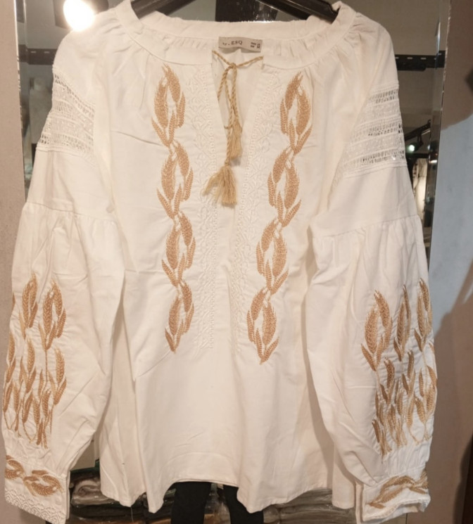 Вишиванка жіноча, льон (розміри: S,M,L ), в упаковці 3 штуки №328570 - Delux 909
