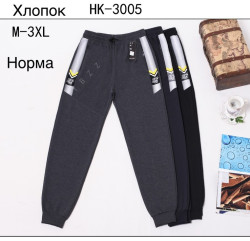 Спортивні штани (Розмір: M-3XL) бавовна чоловічі "НК-3005" в упаковці 5 штук №814400