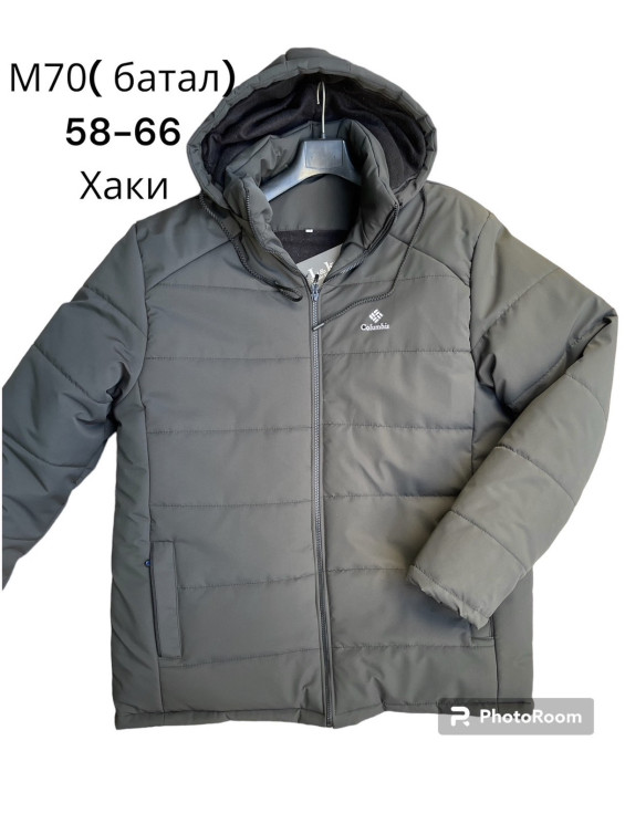 Куртка чоловіча зимова, плащівка, фліс, м.М70 (Розмір: 58-66 ), 3 кольори, в упаковці 5 штук №321904 - 