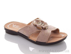 Шльопанці GElena-N2A-beige р: 30-35, в упаковці: 6 пар, купити тільки гуртом