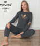 Домашній костюм жіночий, інтерлок, м.3007 (р. М-XL ), 2 кольори, в упаковці 3 штуки №333575 - 
