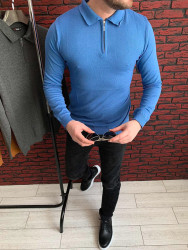 Светр No Brand р M-2XL Чоловіча S2701 blue