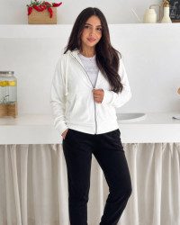 Костюм жіночий велюровий з зіп-худі, велюр м. 409В (р. S, M, L, XL) №415934