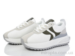 Кросівки 136-36-1 white-green р: 36-41, в упаковці: 8 пар, купити тільки гуртом