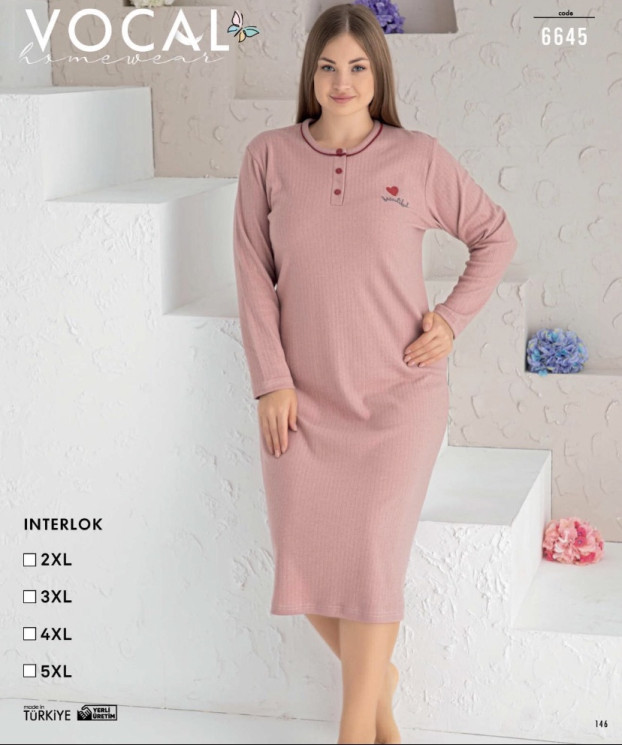 Туніка жіноча "6645", інтерлок (р. 2XL,3XL,4XL,5XL), 4 кольори, в упаковці 4 шт. №306429 - Belio HR1840