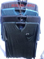 Футболка чоловіча, трикотаж, м.А53 (р. 5XL–9XL), мікс кольорів, в упаковці 10 штук №325742