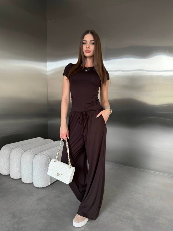 Костюм жіночий "двійка", турецький трикотаж віскоза м. 5180 (р: 42-44, 46-48) №822754 - 