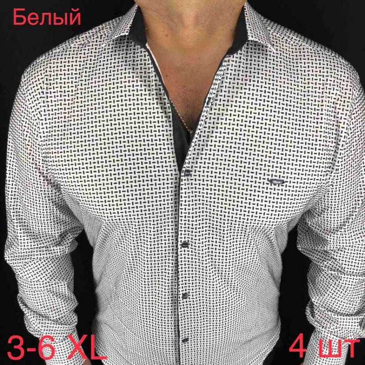 Сорочка Paul Semih р 3XL-6XL Чоловіча S006 white - Nadiyka BG/PO2161-2162