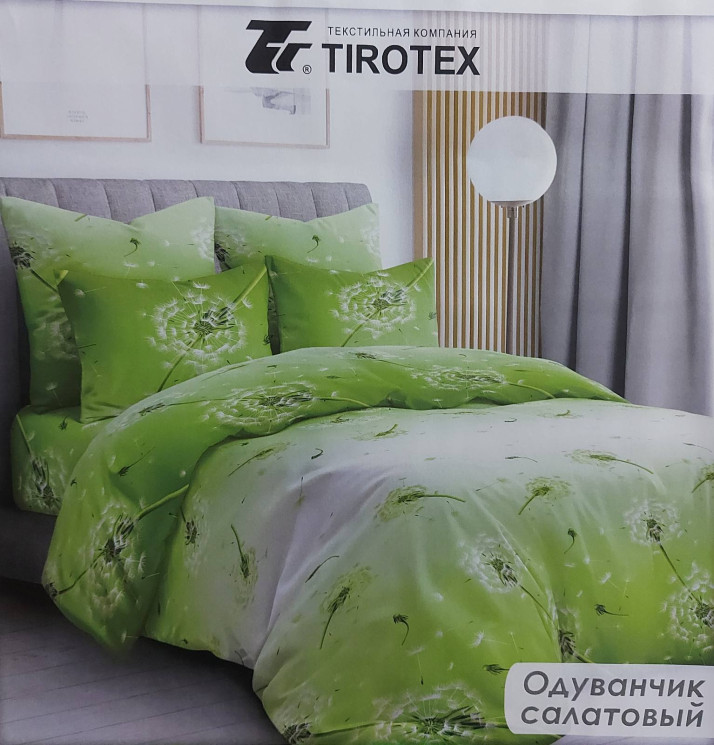 Комплект постільної білизни, бязь, м. Одуванчик салатовый (р: двоспальний) №333962 - Palma RZ3641