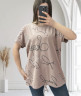 Футболка жіноча  на завʼязці , м.25309 (р. L, XL, 2XL(батал) ), 8 кольорів, в упаковці 3 штуки №750480 - Smile RZ 4457