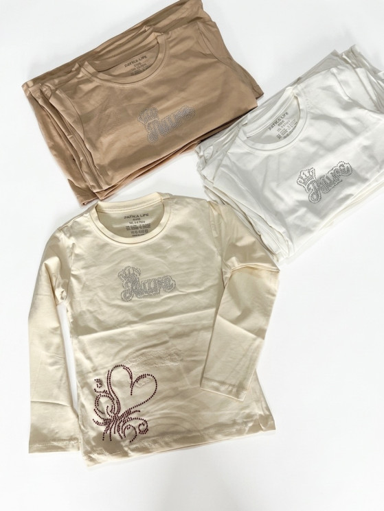 Лонгслів дитячий, трикотаж (р: 4,5,6,7,8 років) 3 кольори, в упаковці 5 шт. №389140 - Zayka SE773-775