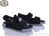 Сандалі A16 black р: 36-41, в упаковці: 8 пар, купити тільки гуртом - 1167532