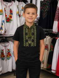 Футболка вишиванка дитяча, кулір (розміри: 116-164), в упаковці 9 штук №347124