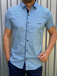Сорочка No Brand р M-3XL Чоловіча S1167 blue