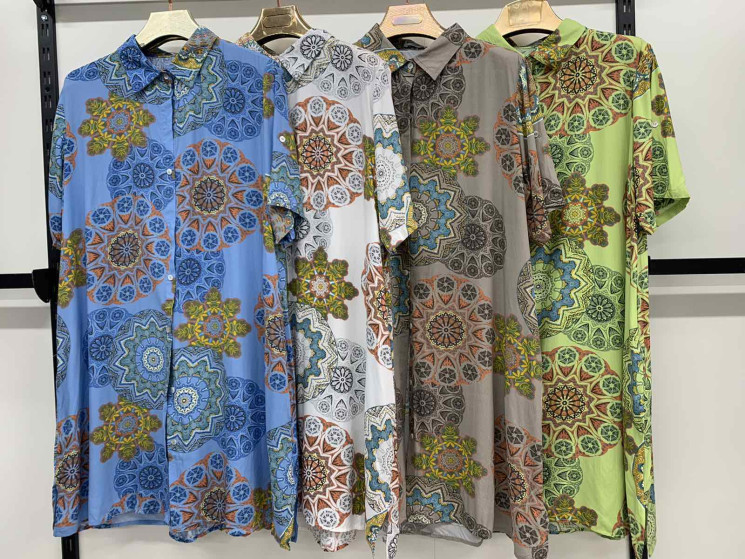Сукня жіноча, штапель, м.36951 (р: 3XL-7XL), 4 кольори, в упаковці 5 штук №329041 - Chiny 2598
