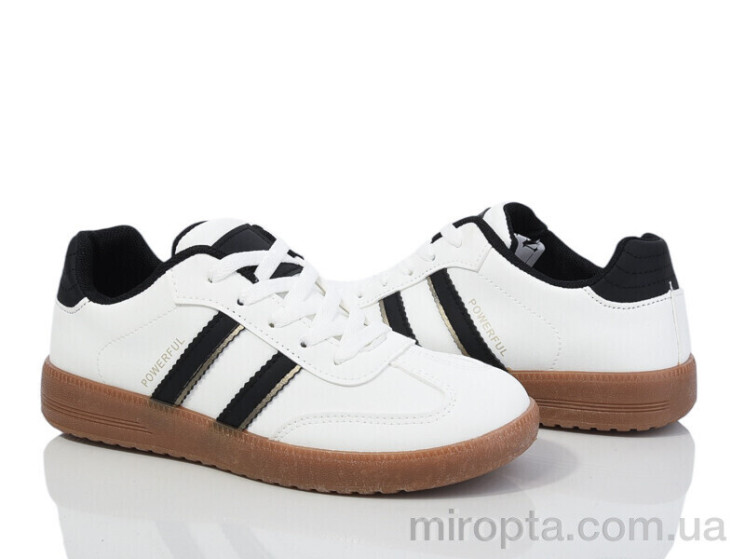 Кросівки 172-47-2 white-black р: 36-41, в упаковці: 8 пар, купити тільки гуртом - 977633