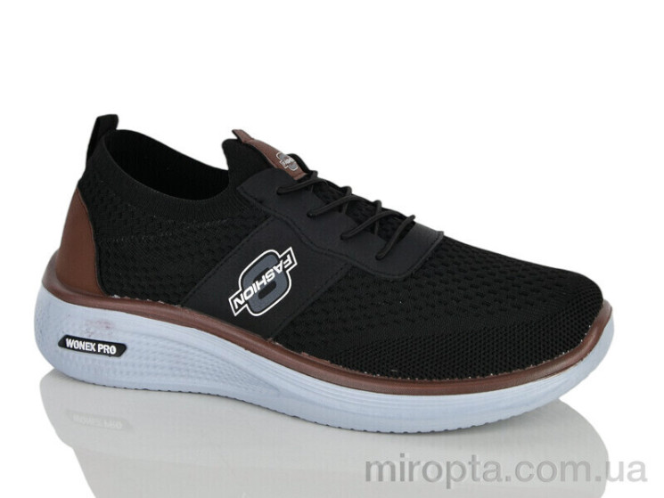 Кросівки 45-406 black р: 41-45, в упаковці: 8 пар, купити тільки гуртом - 1178154
